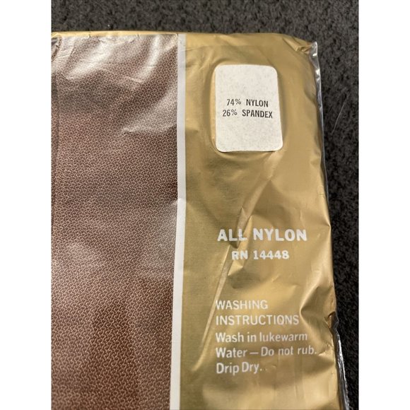 Vintage New Nationals All Nylon Pantyhose Size B tan J10 - Picture 3 of 4